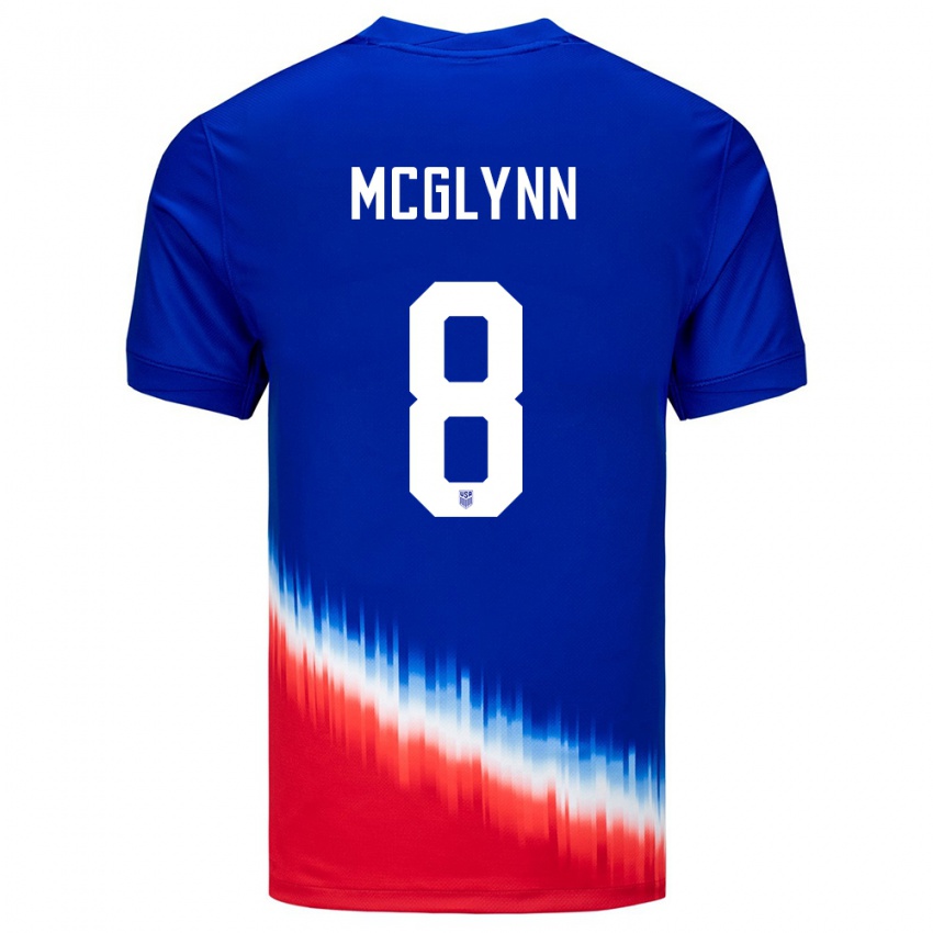 Gyermek Egyesült Államok Jack Mcglynn #8 Kék Idegenbeli Jersey 24-26 Mez Póló Ing