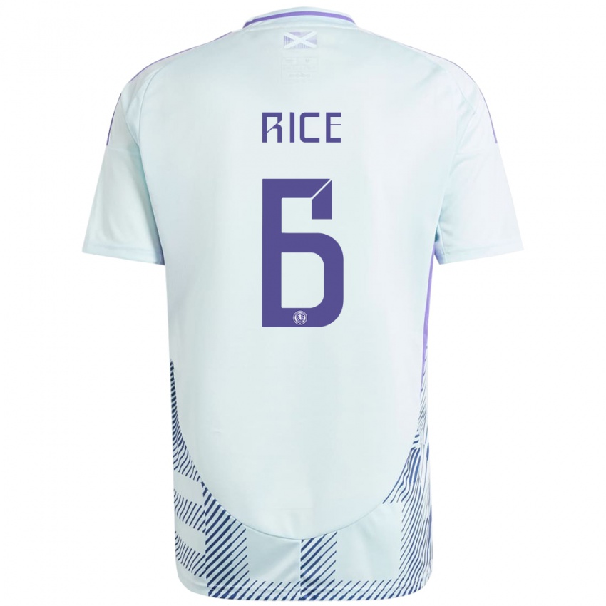 Gyermek Skócia Bailey Rice #6 Világos Menta Kék Idegenbeli Jersey 24-26 Mez Póló Ing