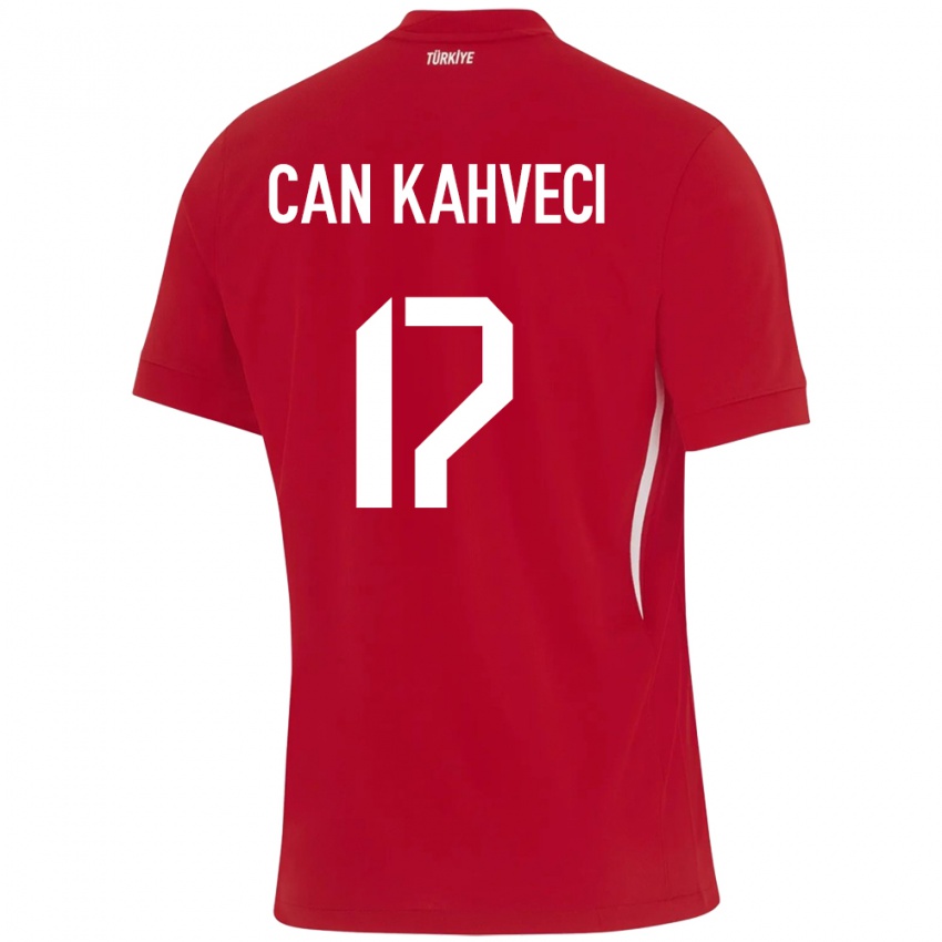 Gyermek Törökország İrfan Can Kahveci #17 Piros Idegenbeli Jersey 24-26 Mez Póló Ing