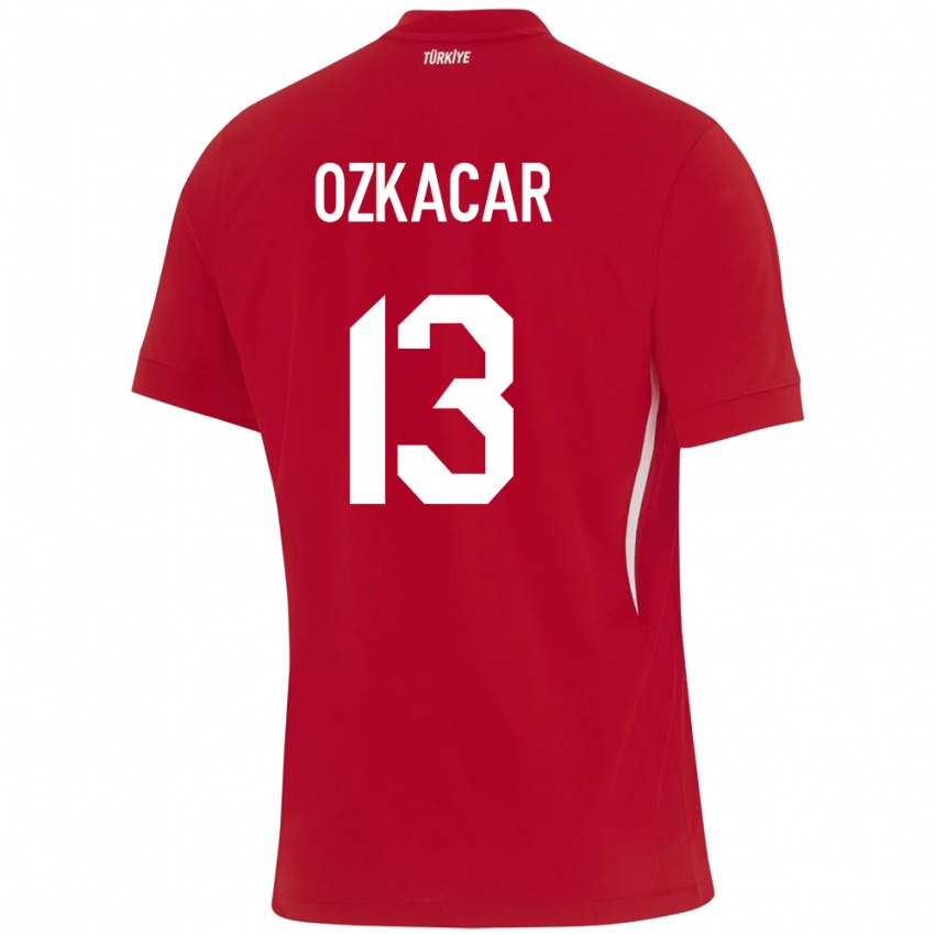 Gyermek Törökország Cenk Özkacar #13 Piros Idegenbeli Jersey 24-26 Mez Póló Ing