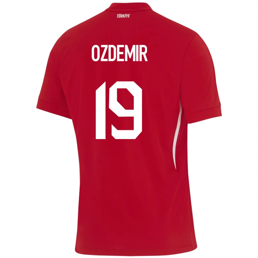 Gyermek Törökország Halil Özdemir #19 Piros Idegenbeli Jersey 24-26 Mez Póló Ing