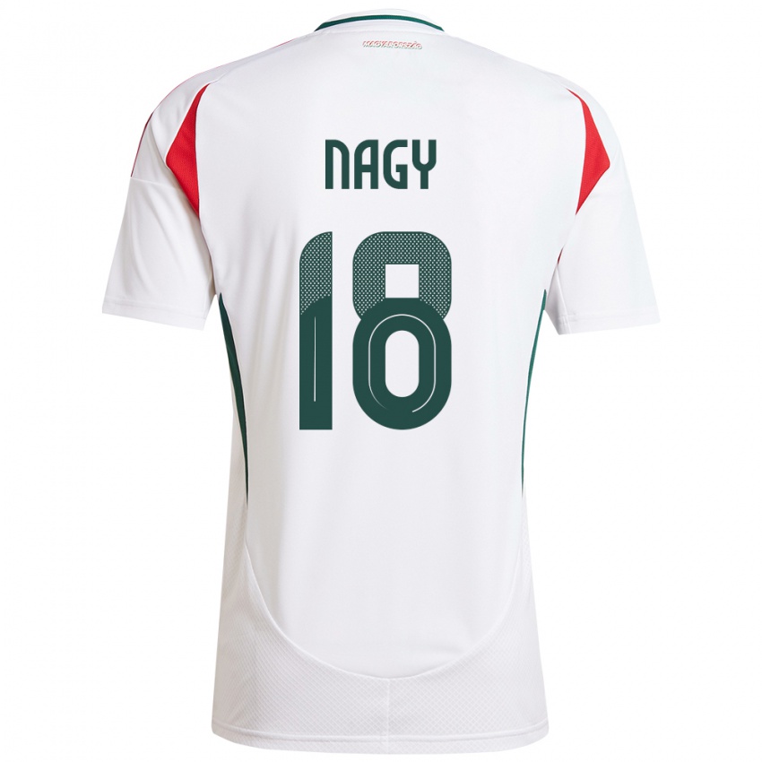 Gyermek Magyarország Zsolt Nagy #18 Fehér Idegenbeli Jersey 24-26 Mez Póló Ing