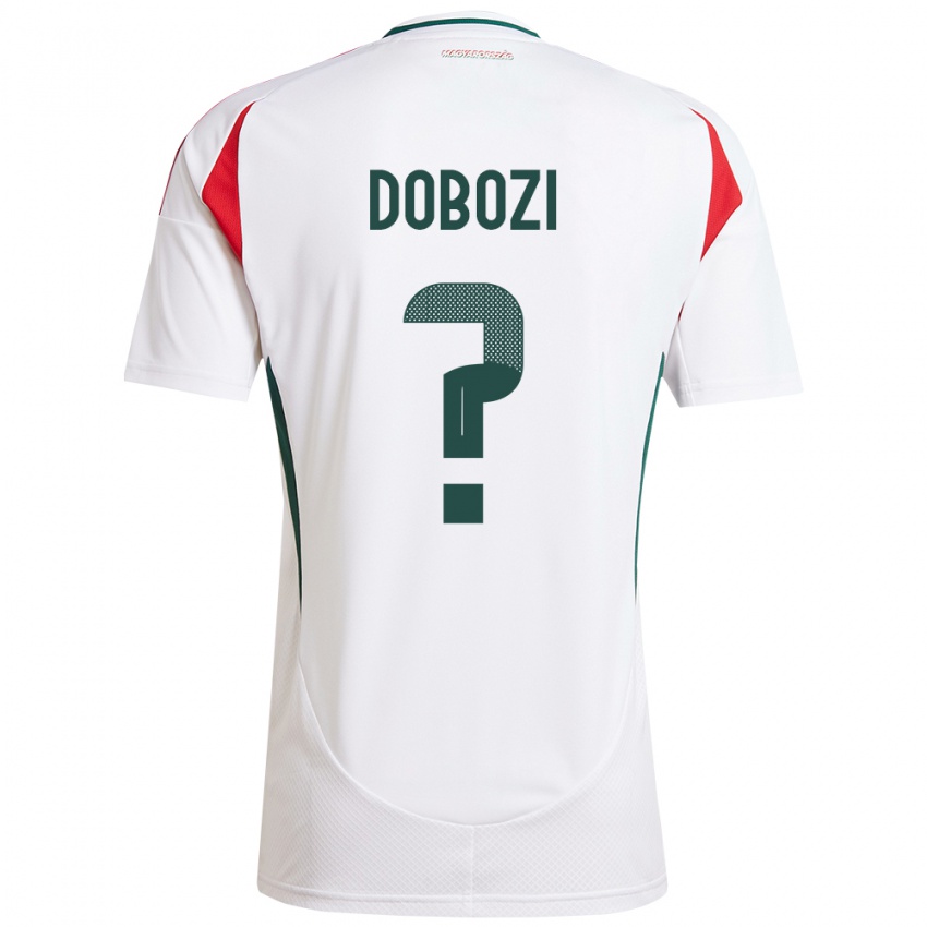 Gyermek Magyarország Krisztián Dobozi #0 Fehér Idegenbeli Jersey 24-26 Mez Póló Ing