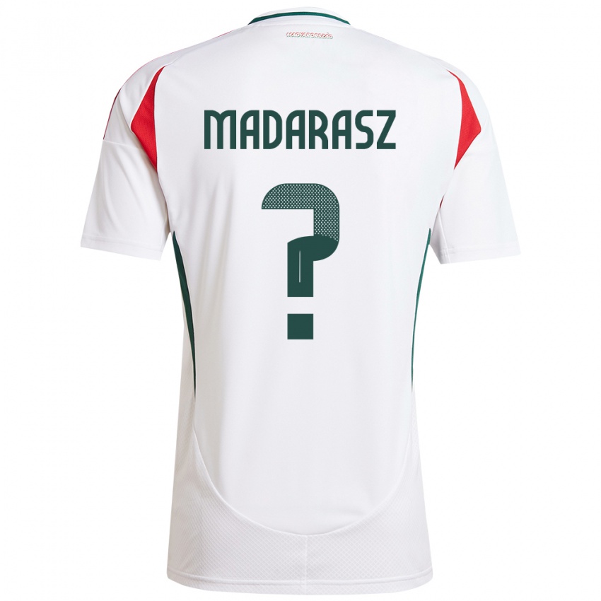 Gyermek Magyarország Ádám Madarász #0 Fehér Idegenbeli Jersey 24-26 Mez Póló Ing