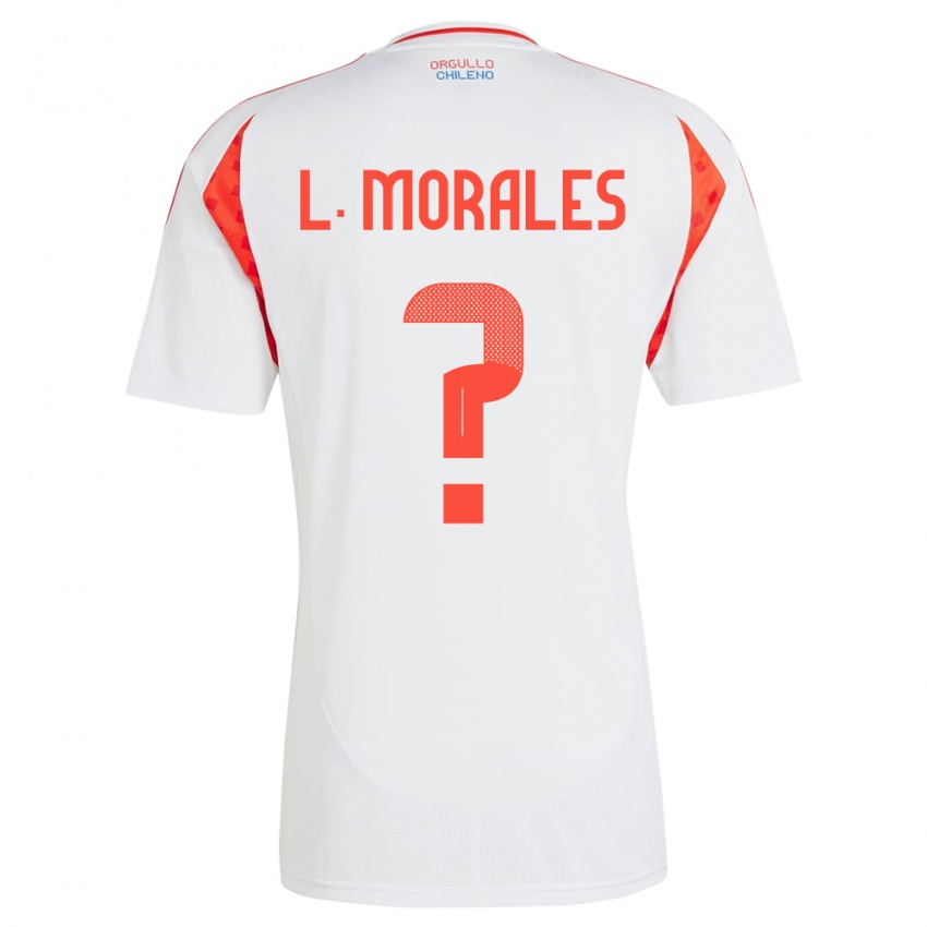 Gyermek Chile Lauryn Morales #0 Fehér Idegenbeli Jersey 24-26 Mez Póló Ing