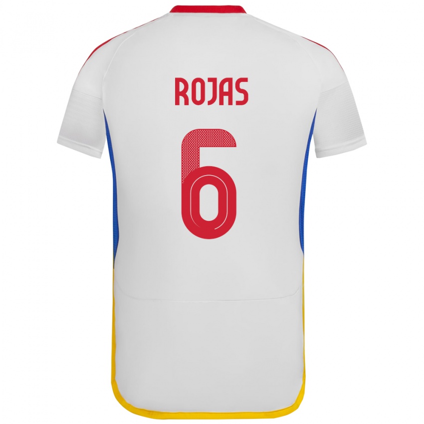 Gyermek Venezuela Carlos Rojas #6 Fehér Idegenbeli Jersey 24-26 Mez Póló Ing