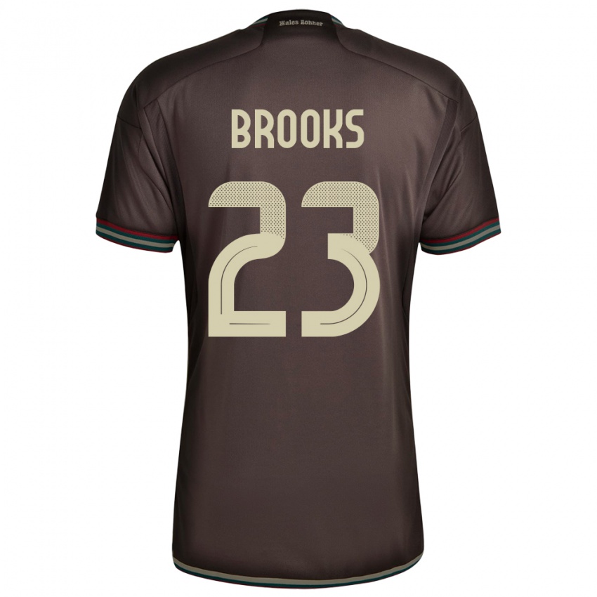 Gyermek Jamaica Liya Brooks #23 Éjszakai Barna Idegenbeli Jersey 24-26 Mez Póló Ing