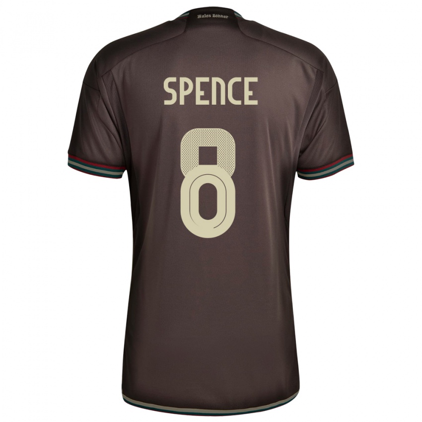 Gyermek Jamaica Drew Spence #8 Éjszakai Barna Idegenbeli Jersey 24-26 Mez Póló Ing