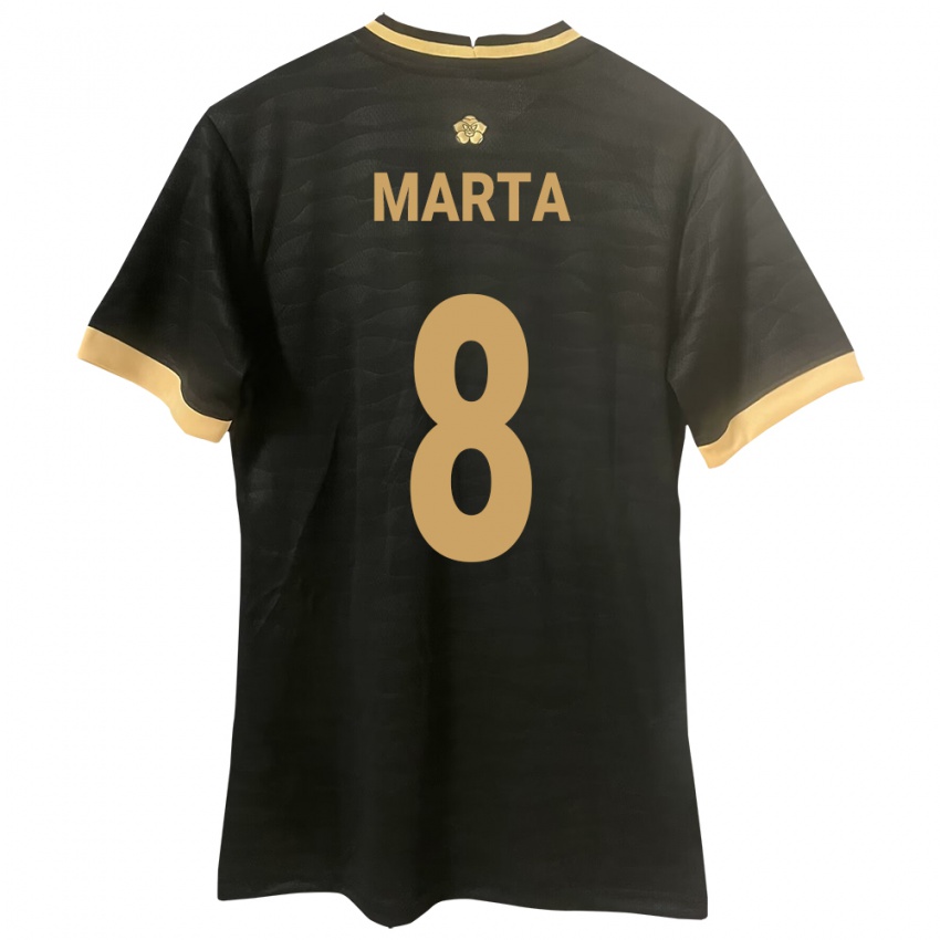 Gyermek Panama Aldair Marta #8 Fekete Idegenbeli Jersey 24-26 Mez Póló Ing