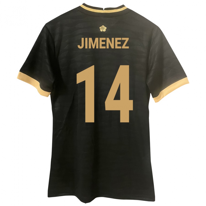 Gyermek Panama Juan Jiménez #14 Fekete Idegenbeli Jersey 24-26 Mez Póló Ing