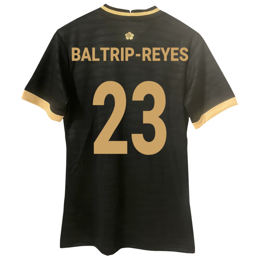 Gyermek Panama Carina Baltrip-Reyes #23 Fekete Idegenbeli Jersey 24-26 Mez Póló Ing