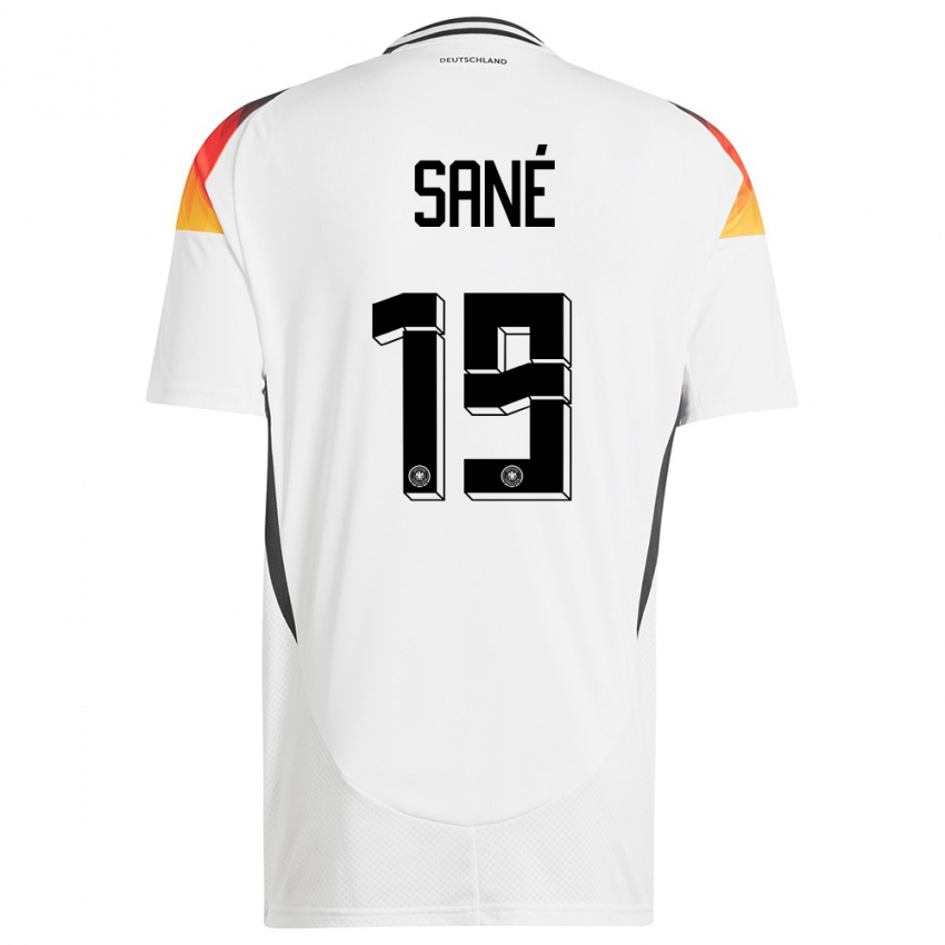 Férfi Németország Leroy Sane #19 Fehér Hazai Jersey 24-26 Mez Póló Ing