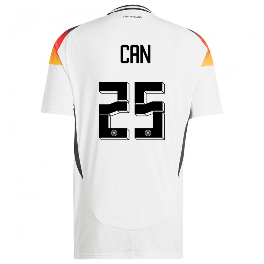 Férfi Németország Emre Can #25 Fehér Hazai Jersey 24-26 Mez Póló Ing