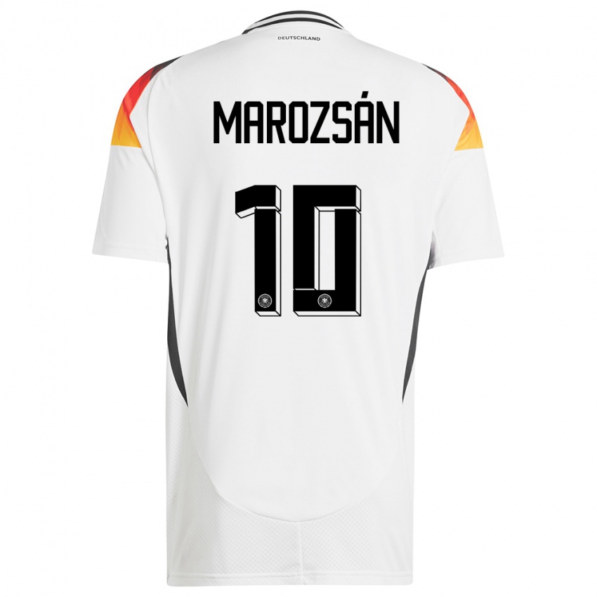 Férfi Németország Dzsenifer Marozsan #10 Fehér Hazai Jersey 24-26 Mez Póló Ing