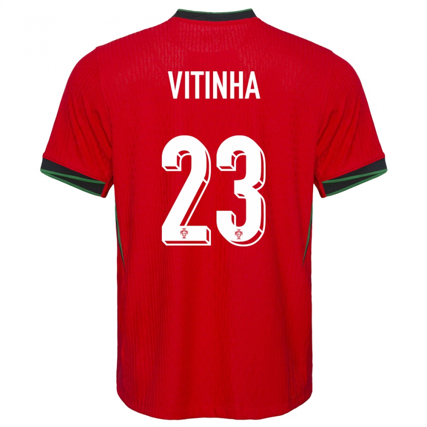 Férfi Portugália Vitinha #23 Piros Hazai Jersey 24-26 Mez Póló Ing