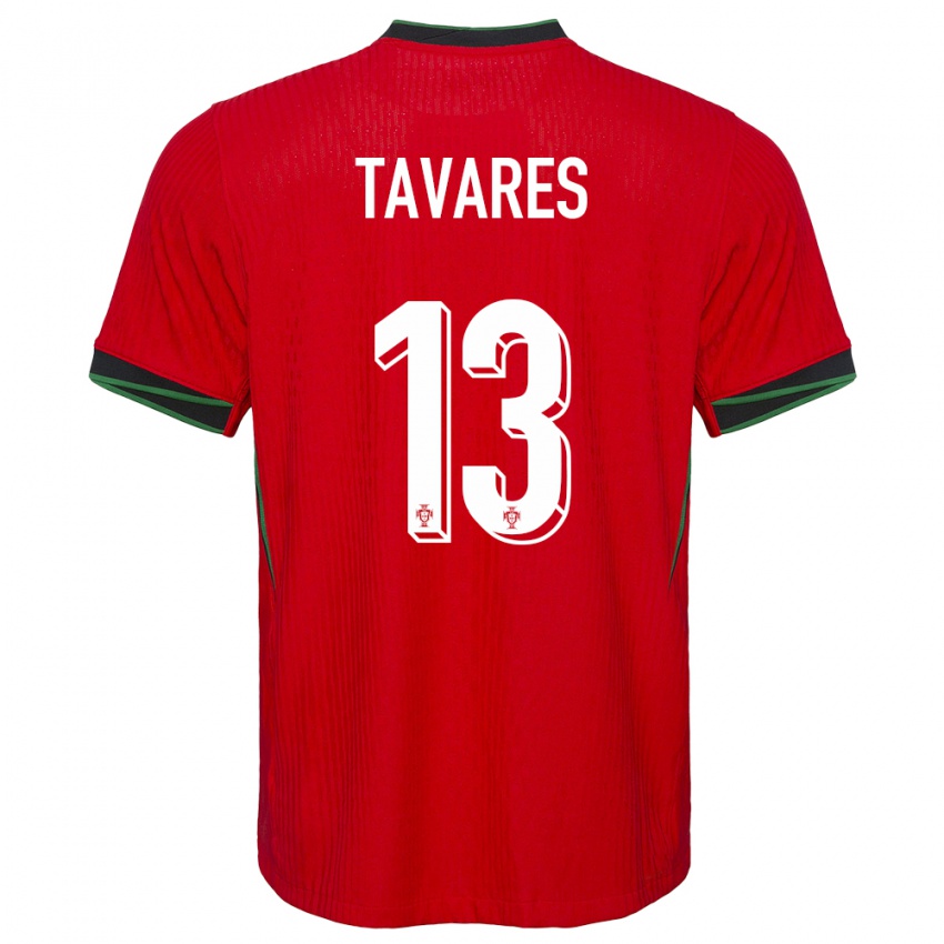 Férfi Portugália Nuno Tavares #13 Piros Hazai Jersey 24-26 Mez Póló Ing