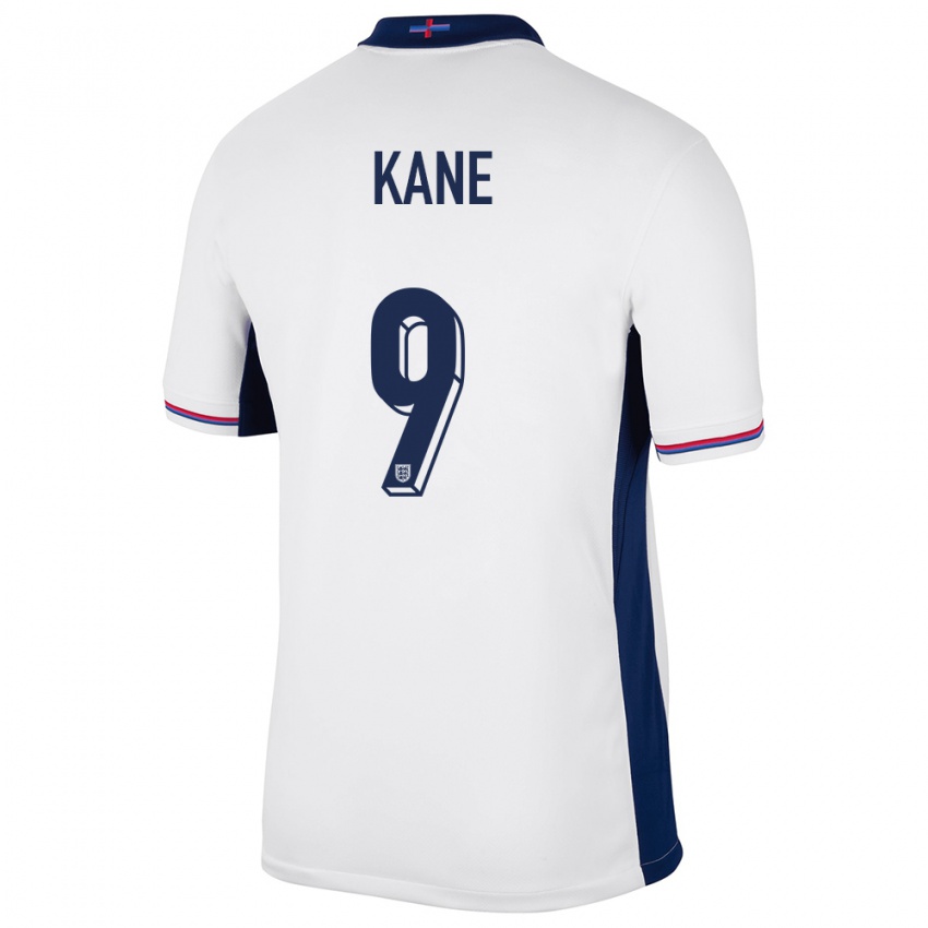 Férfi Anglia Harry Kane #9 Fehér Hazai Jersey 24-26 Mez Póló Ing