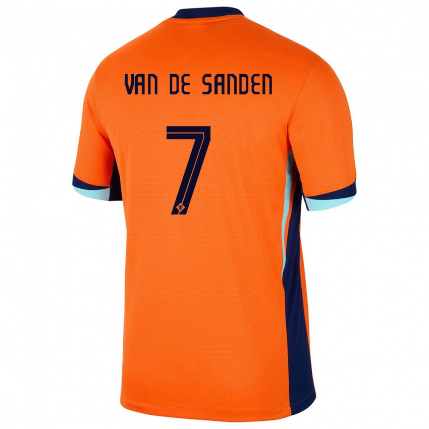 Férfi Hollandia Shanice Van De Sanden #7 Narancs Hazai Jersey 24-26 Mez Póló Ing