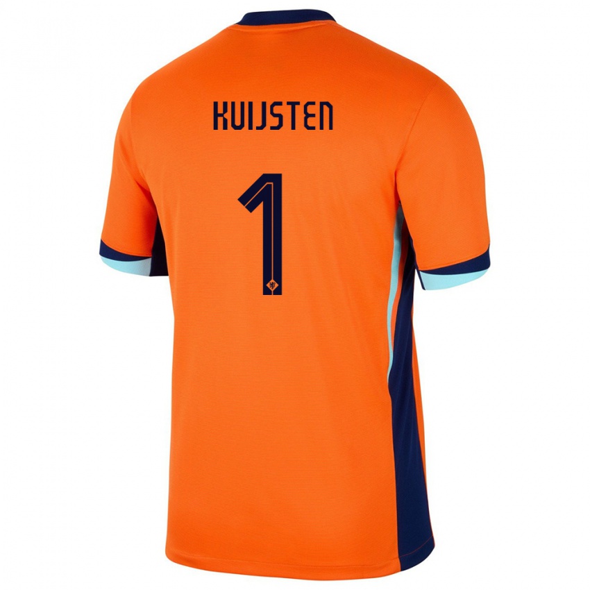 Férfi Hollandia Tristan Kuijsten #1 Narancs Hazai Jersey 24-26 Mez Póló Ing