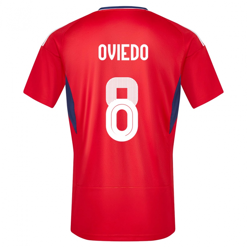 Férfi Costa Rica Bryan Oviedo #8 Piros Hazai Jersey 24-26 Mez Póló Ing