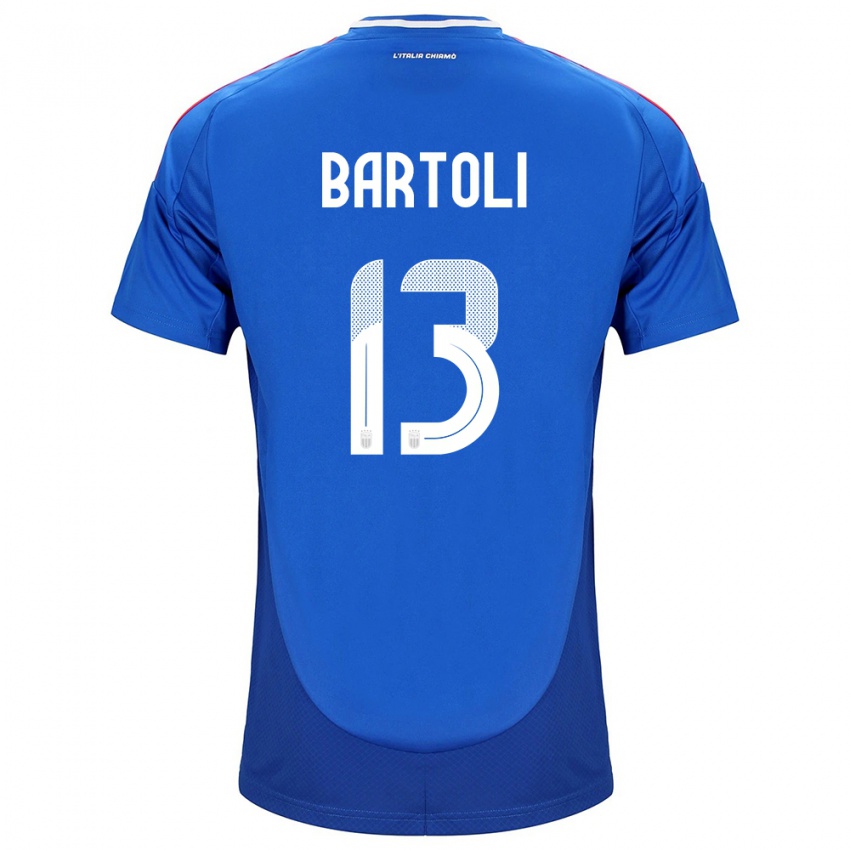Férfi Olaszország Elisa Bartoli #13 Kék Hazai Jersey 24-26 Mez Póló Ing