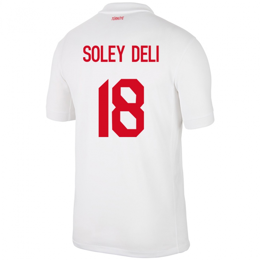 Férfi Törökország Dilara Soley Deli #18 Fehér Hazai Jersey 24-26 Mez Póló Ing