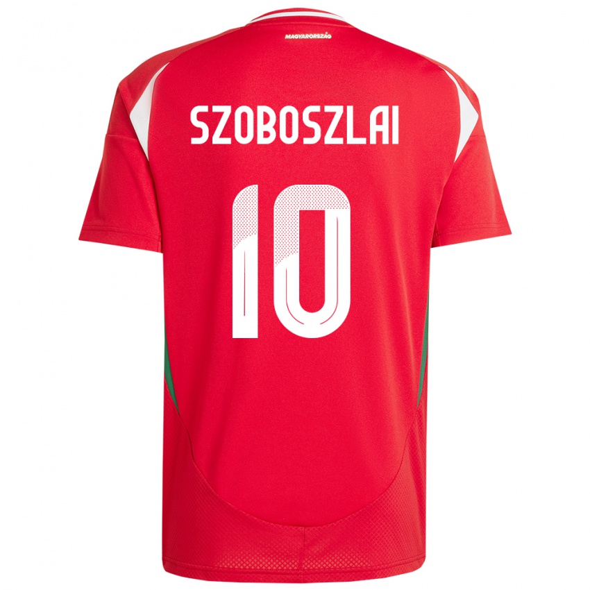 Férfi Magyarország Dominik Szoboszlai #10 Piros Hazai Jersey 24-26 Mez Póló Ing