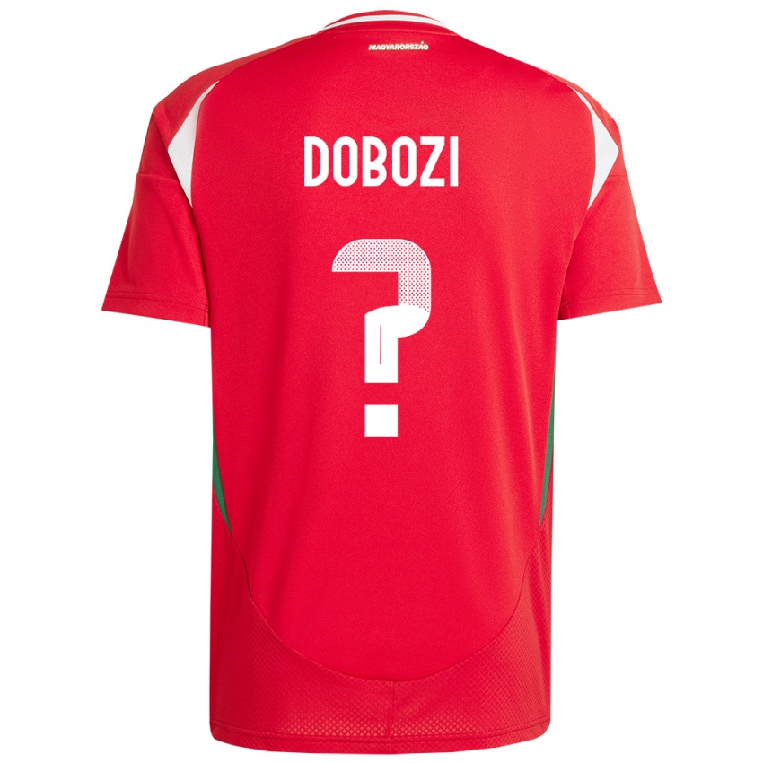 Férfi Magyarország Krisztián Dobozi #0 Piros Hazai Jersey 24-26 Mez Póló Ing