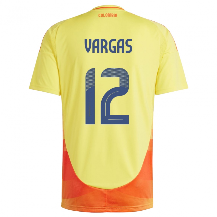 Férfi Kolumbia Camilo Vargas #12 Sárga Hazai Jersey 24-26 Mez Póló Ing