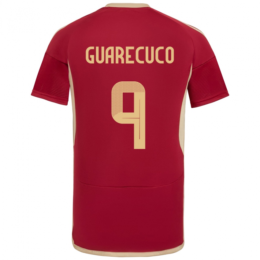 Férfi Venezuela Joemar Guarecuco #9 Burgundia Hazai Jersey 24-26 Mez Póló Ing