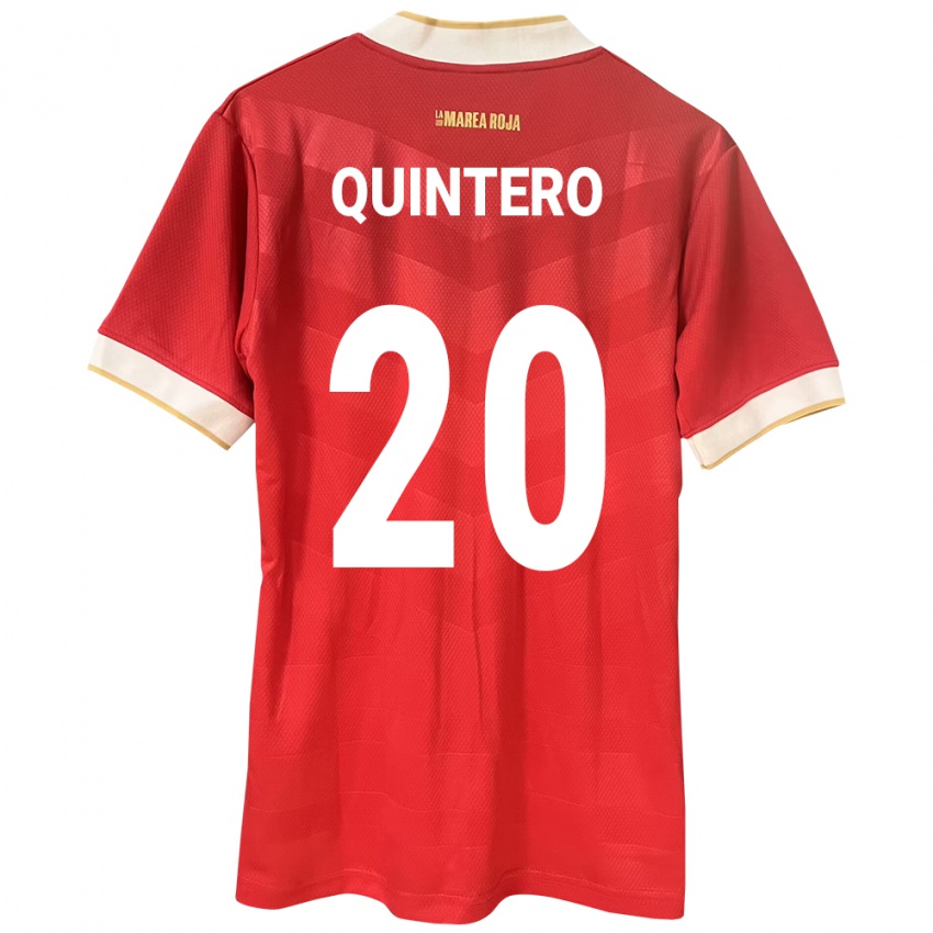 Férfi Panama Aldrith Quintero #20 Piros Hazai Jersey 24-26 Mez Póló Ing