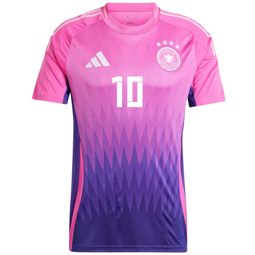 Férfi Németország Dzsenifer Marozsan #10 Pink Lila Idegenbeli Jersey 24-26 Mez Póló Ing