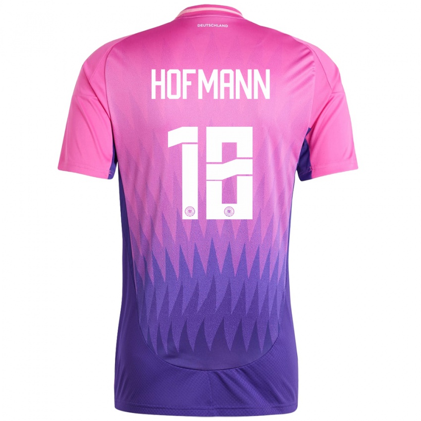 Férfi Németország Jonas Hofmann #18 Pink Lila Idegenbeli Jersey 24-26 Mez Póló Ing