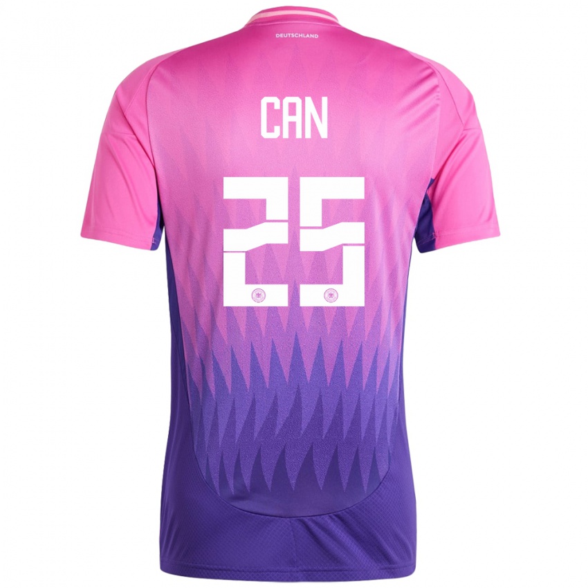 Férfi Németország Emre Can #25 Pink Lila Idegenbeli Jersey 24-26 Mez Póló Ing