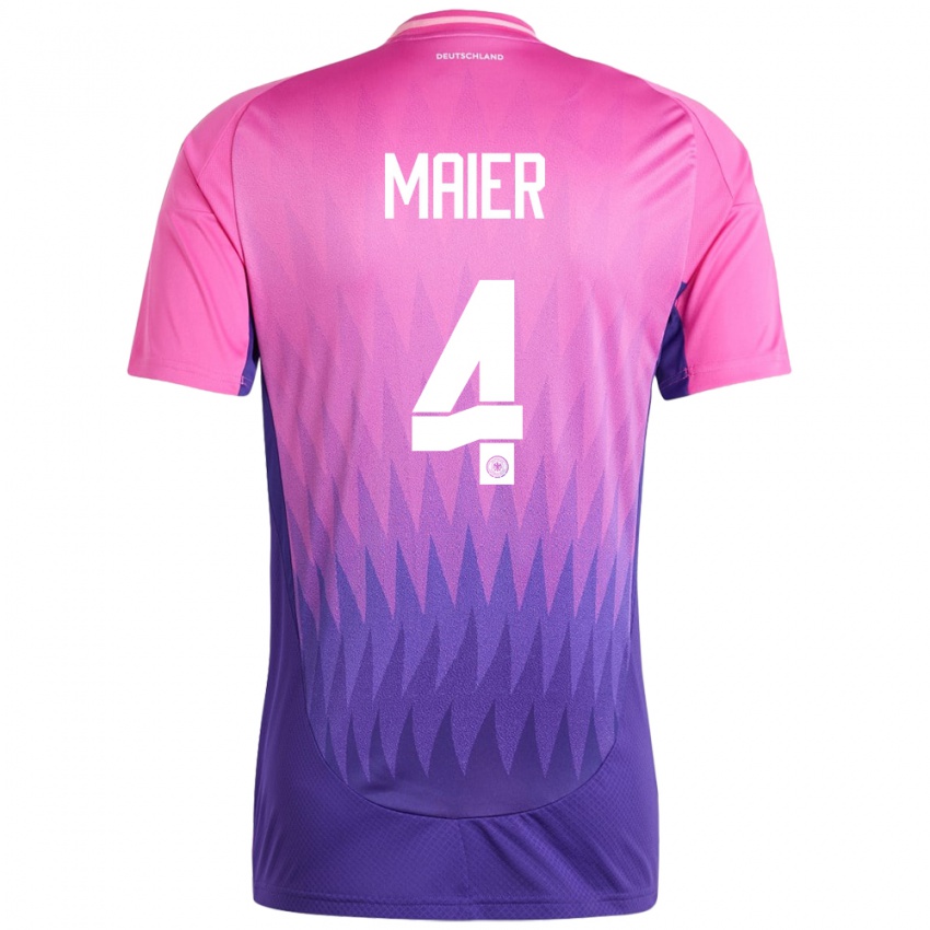 Férfi Németország Leonie Maier #4 Pink Lila Idegenbeli Jersey 24-26 Mez Póló Ing