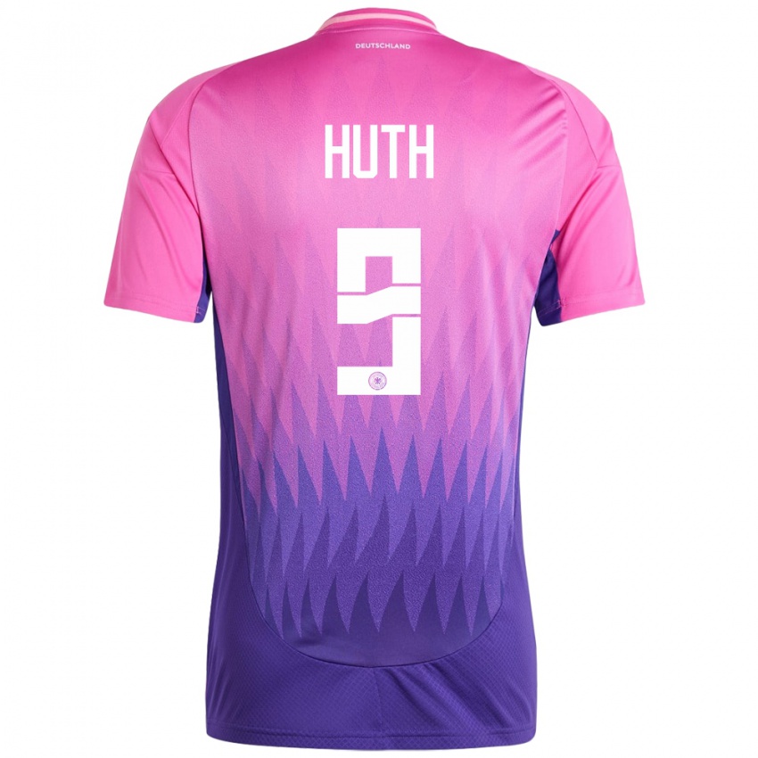 Férfi Németország Svenja Huth #9 Pink Lila Idegenbeli Jersey 24-26 Mez Póló Ing