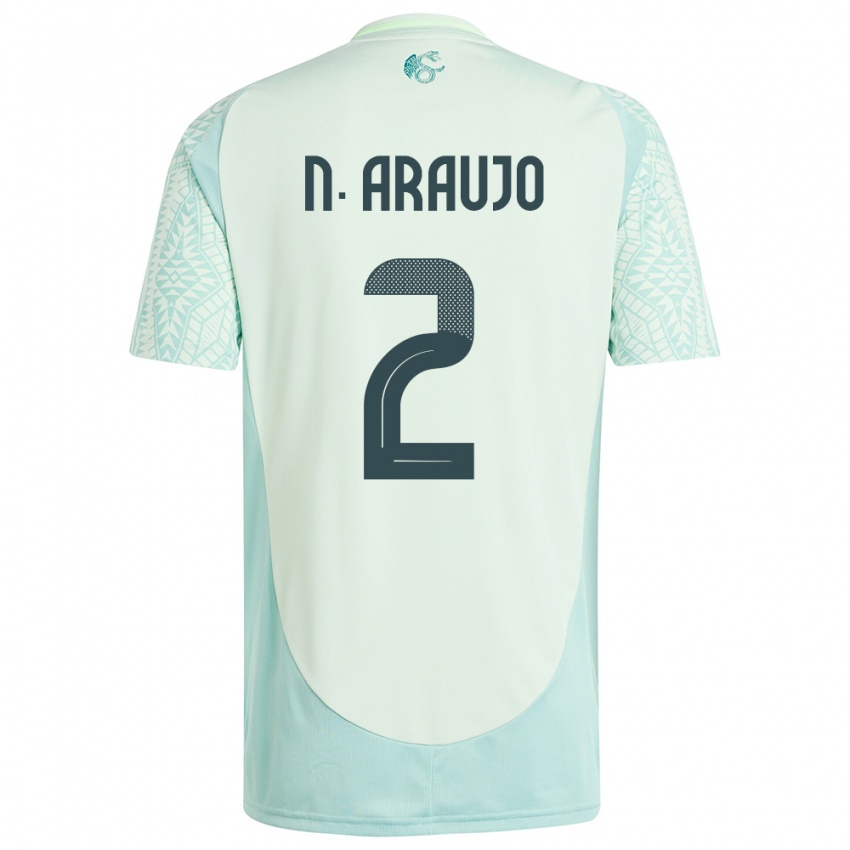 Férfi Mexikó Nestor Araujo #2 Vászonzöld Idegenbeli Jersey 24-26 Mez Póló Ing