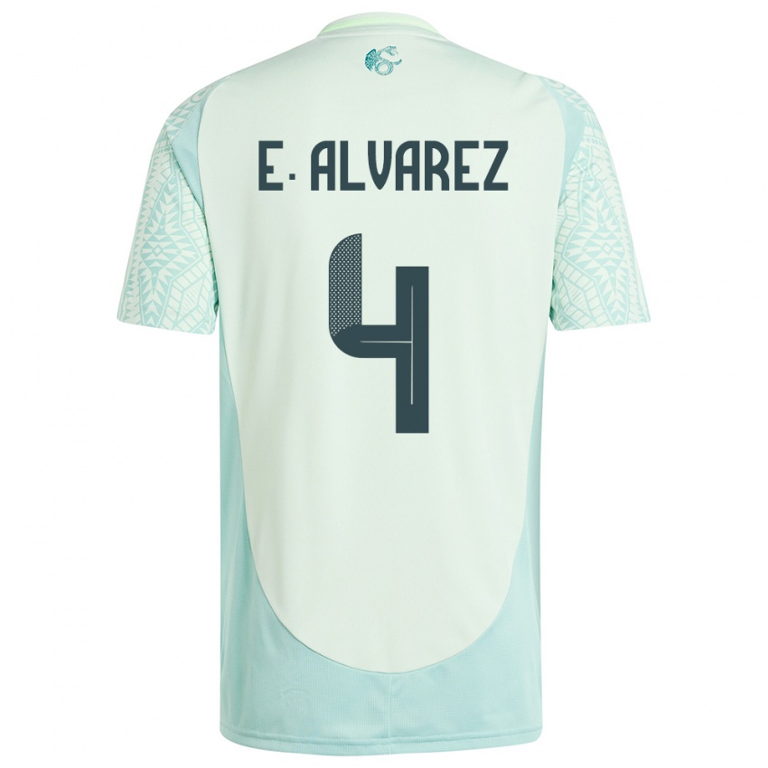 Férfi Mexikó Edson Alvarez #4 Vászonzöld Idegenbeli Jersey 24-26 Mez Póló Ing