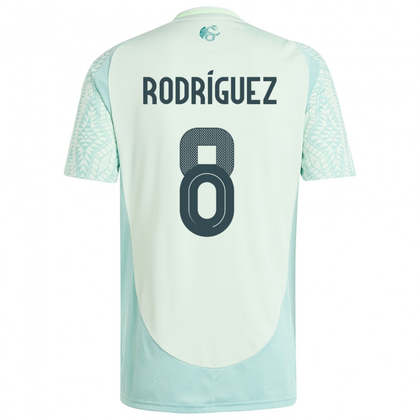 Férfi Mexikó Carlos Rodriguez #8 Vászonzöld Idegenbeli Jersey 24-26 Mez Póló Ing