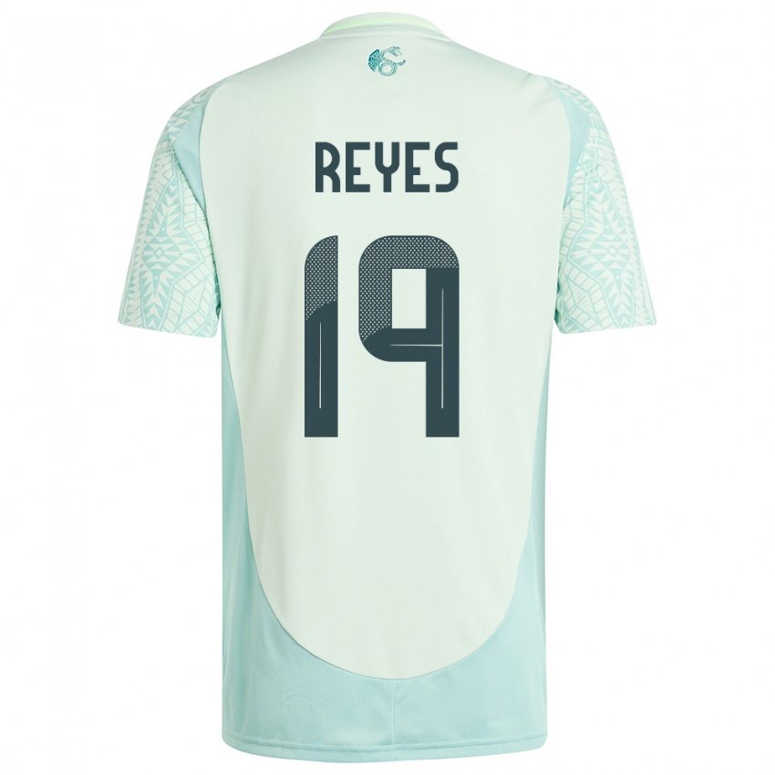 Férfi Mexikó Israel Reyes #19 Vászonzöld Idegenbeli Jersey 24-26 Mez Póló Ing