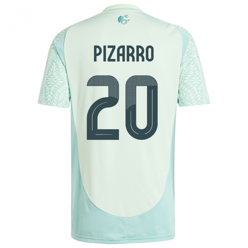 Férfi Mexikó Rodolfo Pizarro #20 Vászonzöld Idegenbeli Jersey 24-26 Mez Póló Ing