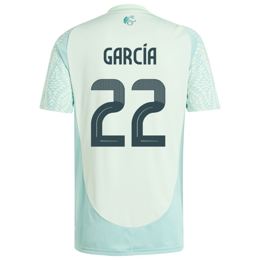 Férfi Mexikó Diana Garcia #22 Vászonzöld Idegenbeli Jersey 24-26 Mez Póló Ing