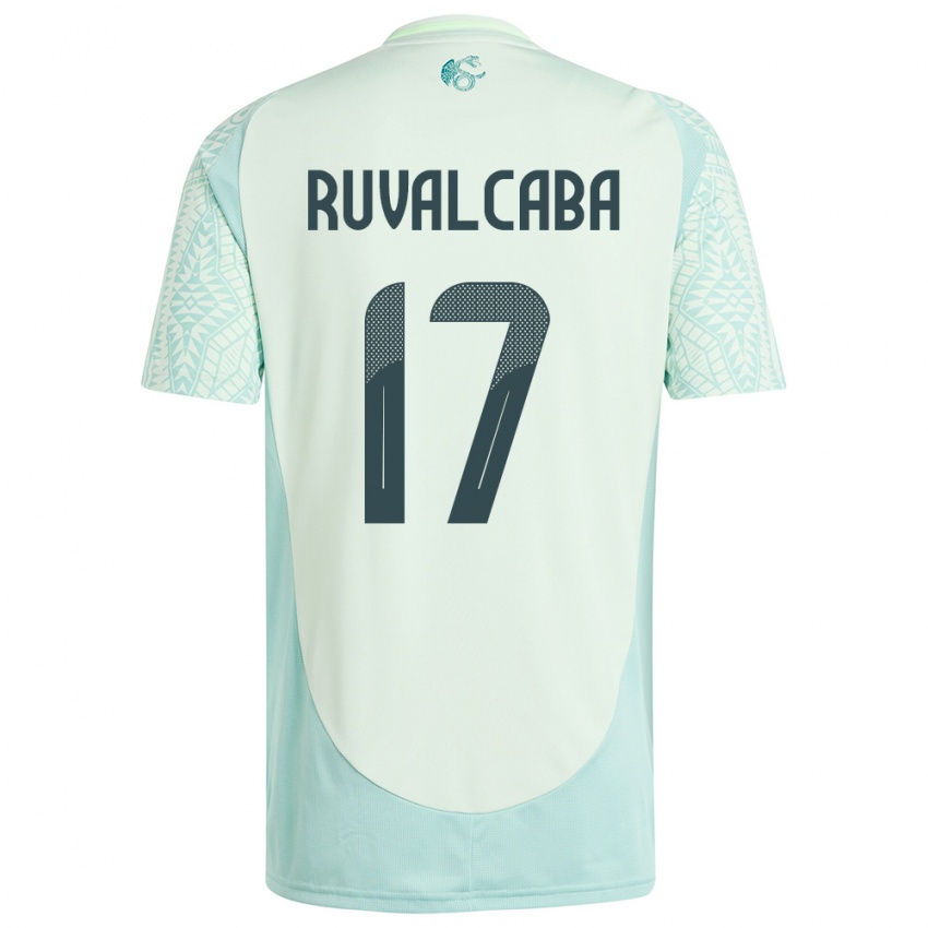 Férfi Mexikó Jorge Ruvalcaba #17 Vászonzöld Idegenbeli Jersey 24-26 Mez Póló Ing