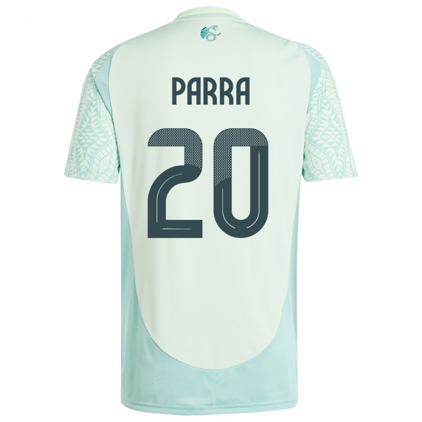 Férfi Mexikó Rodrigo Parra #20 Vászonzöld Idegenbeli Jersey 24-26 Mez Póló Ing