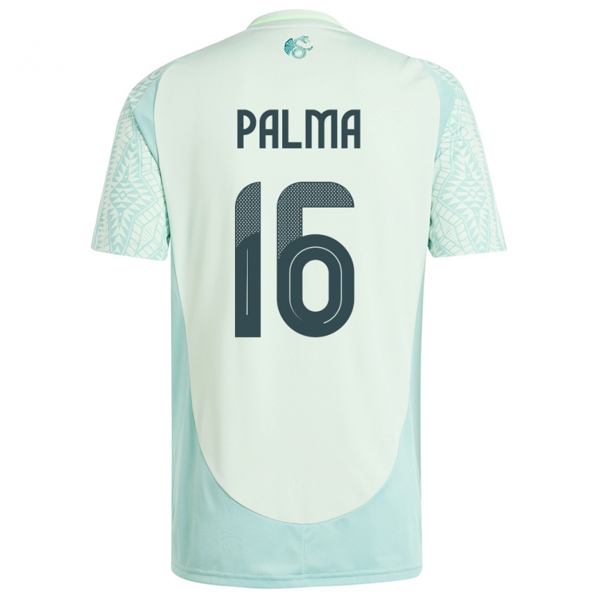 Férfi Mexikó Rafael Palma #16 Vászonzöld Idegenbeli Jersey 24-26 Mez Póló Ing