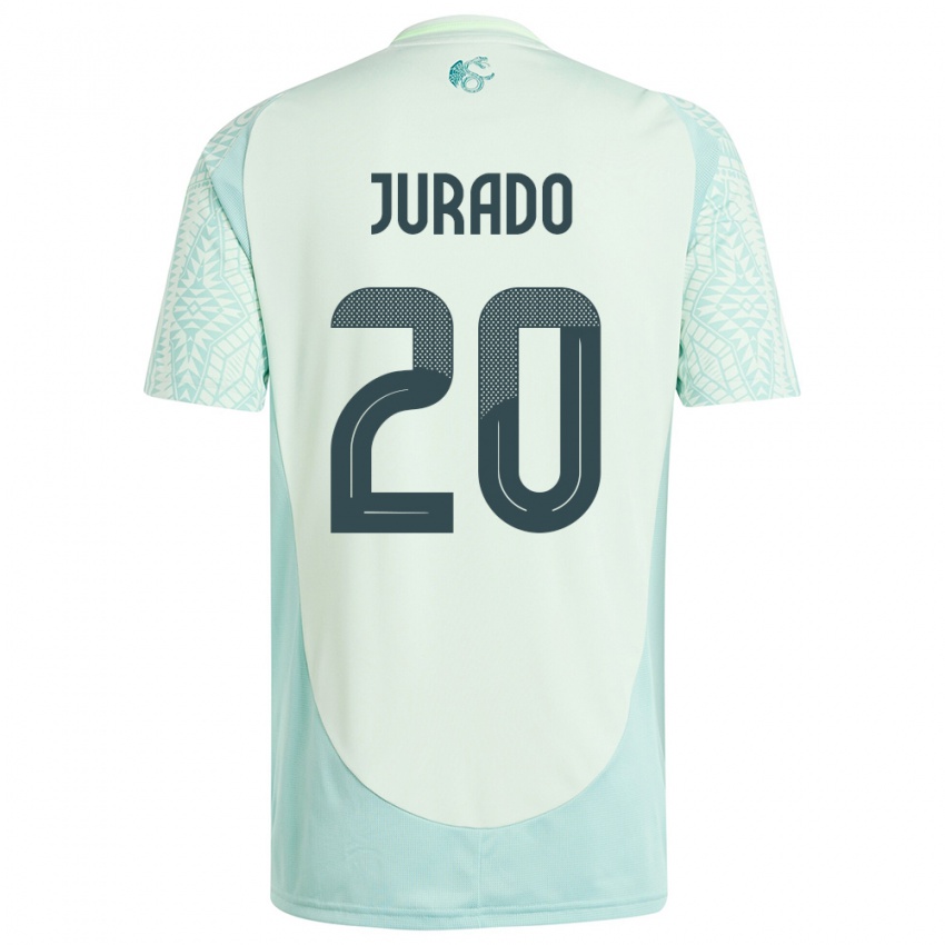 Férfi Mexikó Heriberto Jurado #20 Vászonzöld Idegenbeli Jersey 24-26 Mez Póló Ing