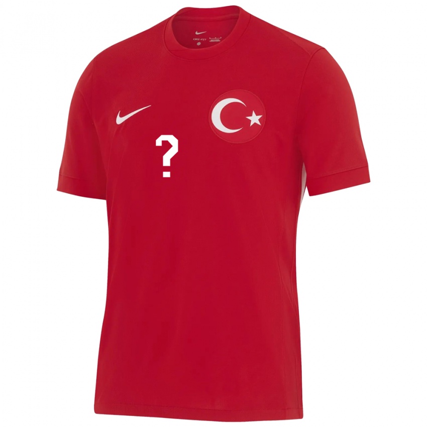 Férfi Törökország Göknur Güleryüz #0 Piros Idegenbeli Jersey 24-26 Mez Póló Ing