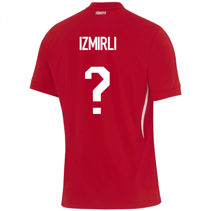 Férfi Törökország Ege İzmirli #0 Piros Idegenbeli Jersey 24-26 Mez Póló Ing