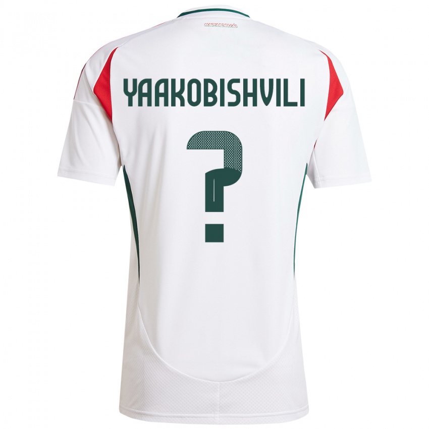 Férfi Magyarország Antal Yaakobishvili #0 Fehér Idegenbeli Jersey 24-26 Mez Póló Ing