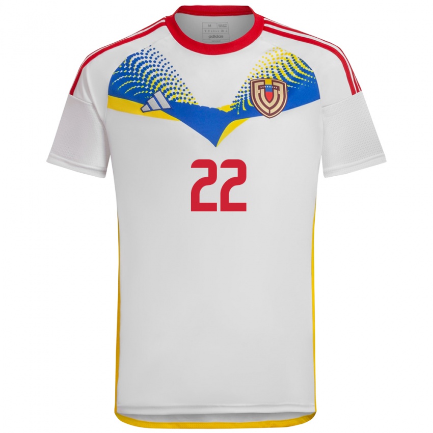 Férfi Venezuela Rafael Romo #22 Fehér Idegenbeli Jersey 24-26 Mez Póló Ing